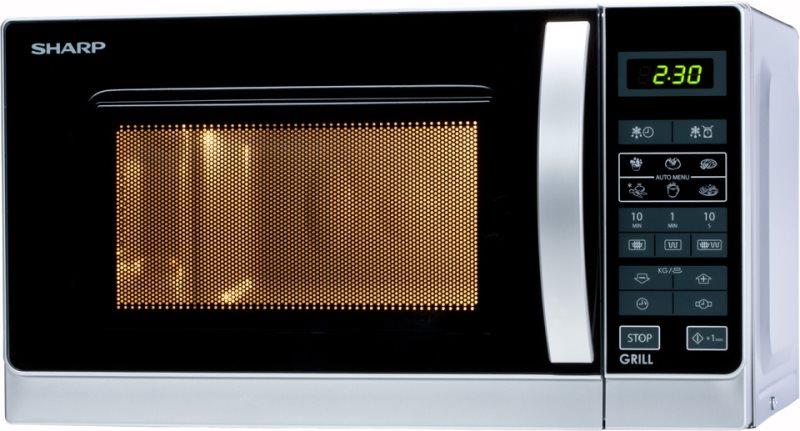 Sharp R-642(IN)W Mikrowellenofen mit Grill (R642INW)