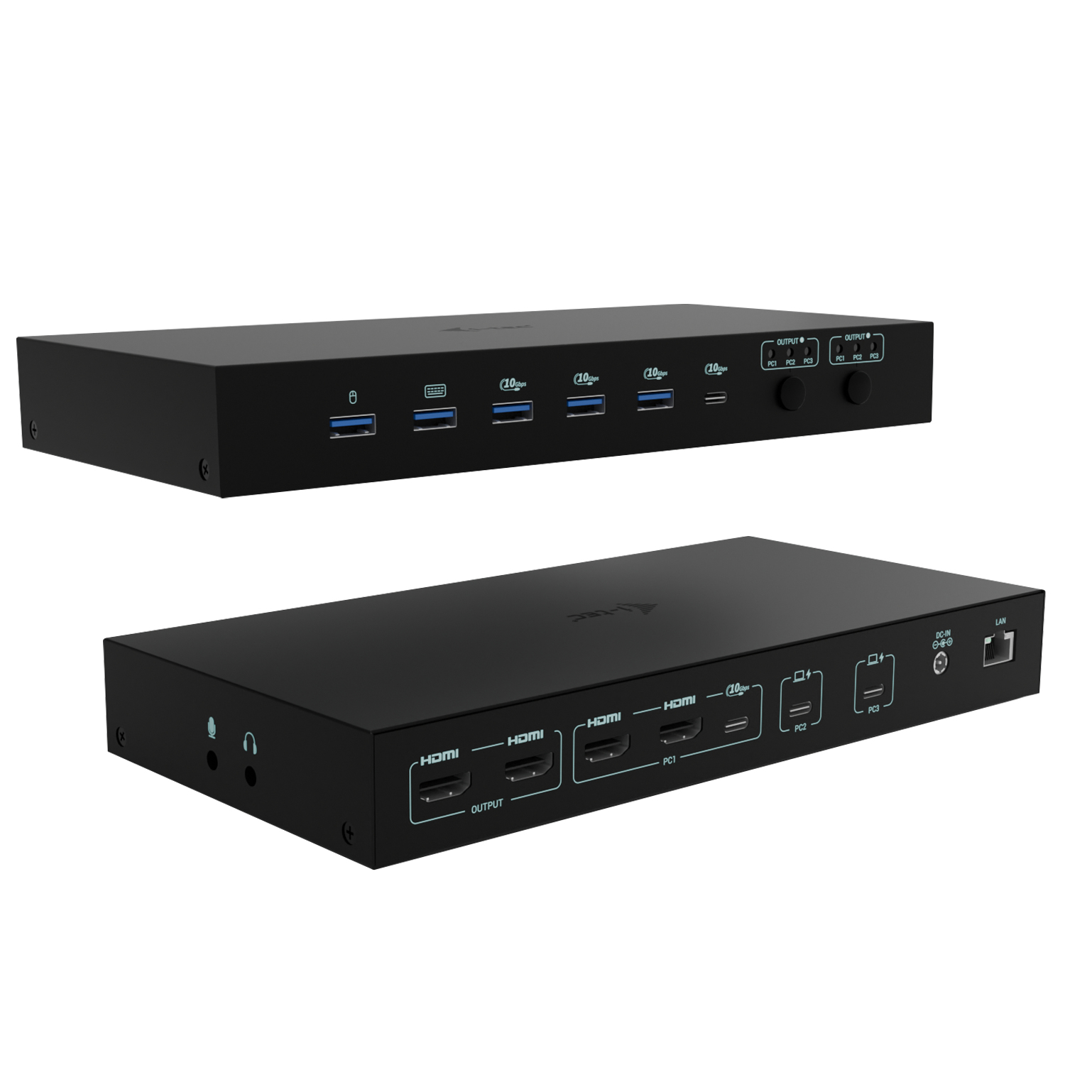 i-Tec C31KVMDOCKPDPRO USB-C KVM Dockingstation Schwarz