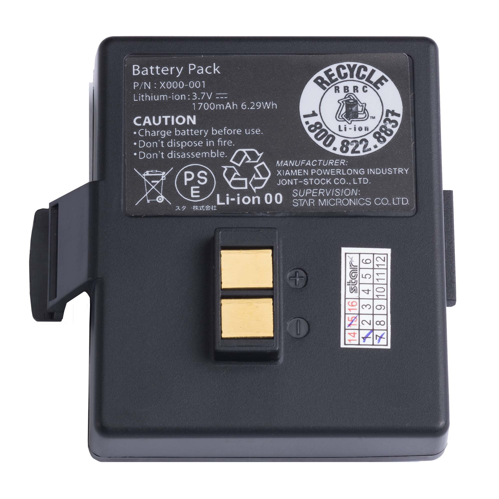 Star Micronics 39569473 Akku Schwarz