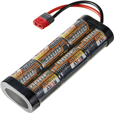 Reely Modellbau-Akkupack (NiMh) 7.2 V 3000 mAh Zellen-Zahl: 6 Stick T-Stecksystem (RE-7856814)