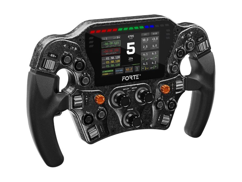 Asetek Forte Formula Pro Button Box 4.3" LCD aRGB Schwarz