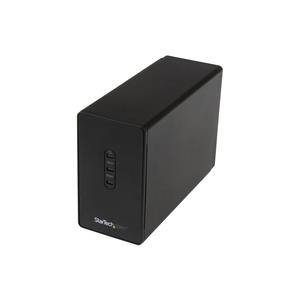 StarTech.com 2.5 SSD/HDD TWO-BAY ENCLOSURE 2 x 2.5", SATA, USB 3.0, 5 Gbps, 21 dBA, 340 g (S252BU33R)