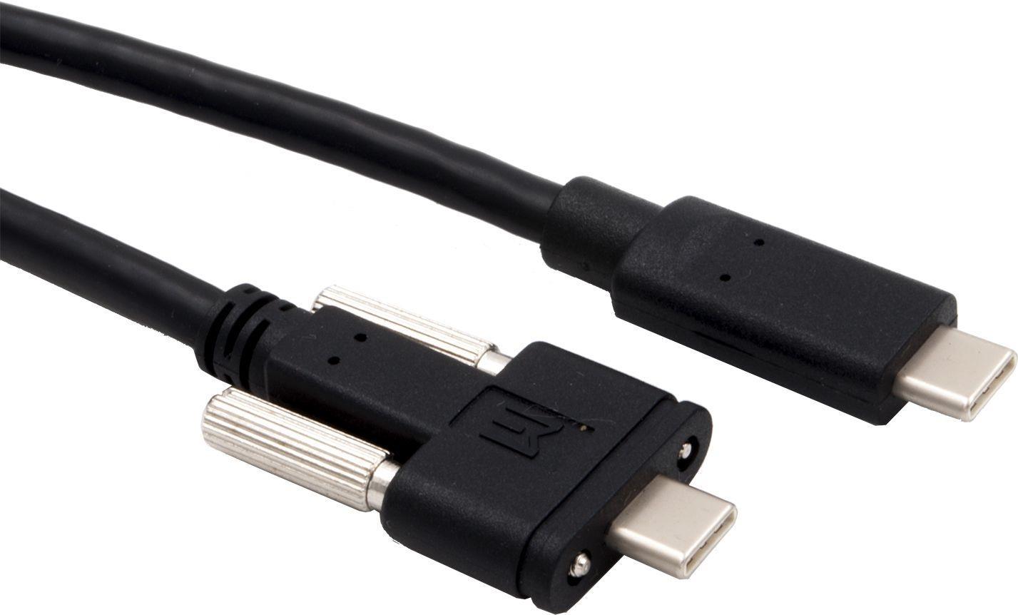EXSYS EX-K1591V USB Kabel 1 m USB 3.2 Gen 2 (3.1 Gen 2) USB C Schwarz (EX-K1591V)