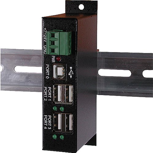 Exsys Ex 1163HM Hub 4 Anschlüsse USB2.0 Schienenmontage möglich EX  