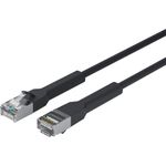 Lanview Network Cable CAT6A U/FTP (LSZH) 1.5m Black (LV-6AFTP-FLEX-ANG-015B-S)