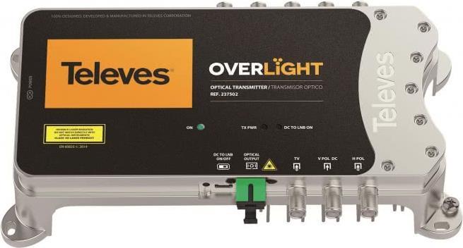 Televes OLT 1310 Optischer Sender 2xSAT Wideband in 1310 NM (237502)