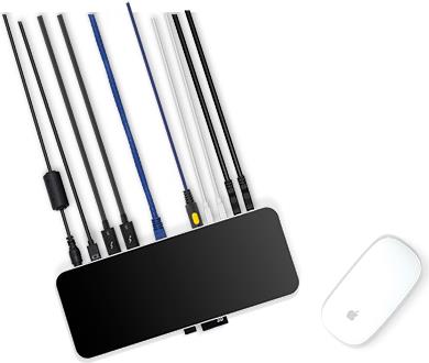 OWC Thunderbolt 3 Dock 14-Port Dockingstation 85 W 1GbE Mini DP Space-grau
