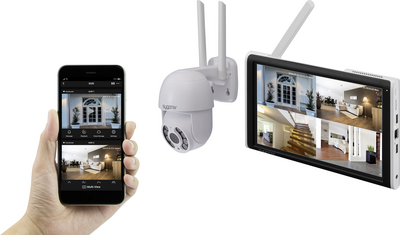 Sygonix SY-6440258 Funk-UEberwachungskamera-Set 4-Kanal mit 1 Kamera 2304 x 1296 Pixel 2.4 (SY-6440258)