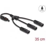 DeLOCK DL4 Solar Splitter Kabel 1 x Buchse zu 3 x Stecker 35 cm schwarz (88225)