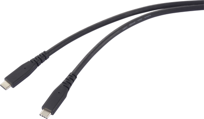 Renkforce USB-C Kabel USB4 Schwarz TPE-Mantel RF-6662038 (RF-6662038)