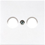 Jung Abdeckung TV-, Radio-Steckdose LS 990 Alpinweiß LS990TVWW (LS990TVWW)