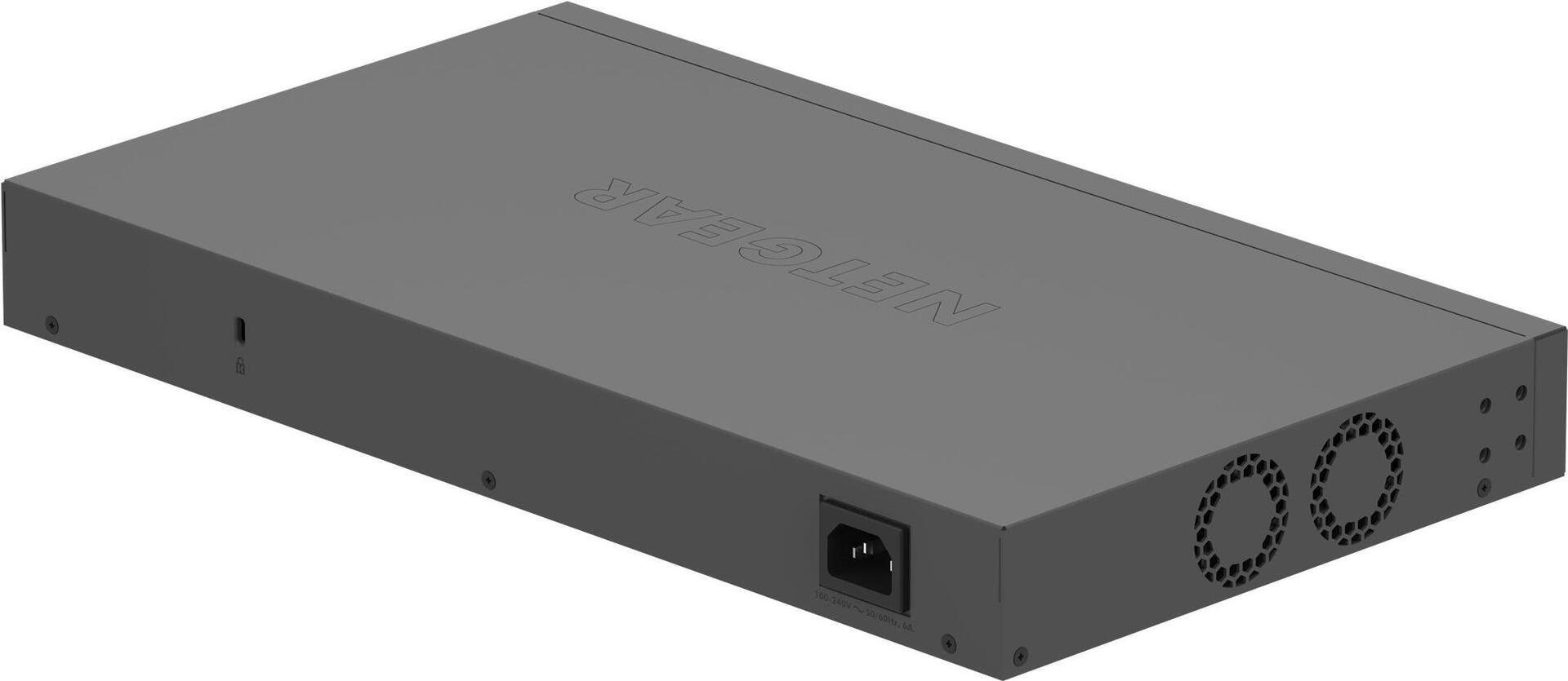 NETGEAR GS524PP 24-Port Gigabit PoE+ Switch Grau, Blau