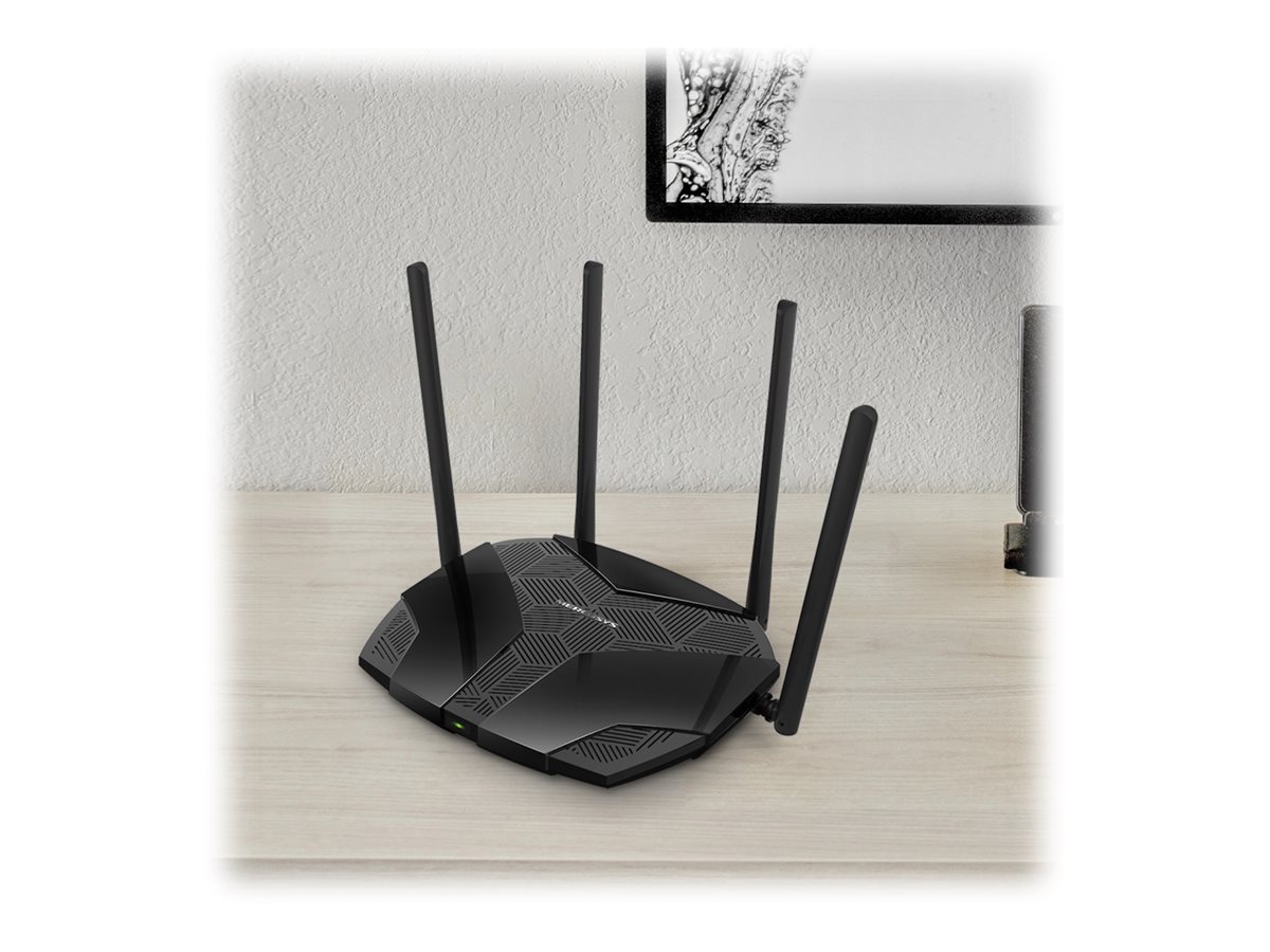 Mercusys MR70X Wi-Fi 6 Dual-Band WLAN-Router Schwarz