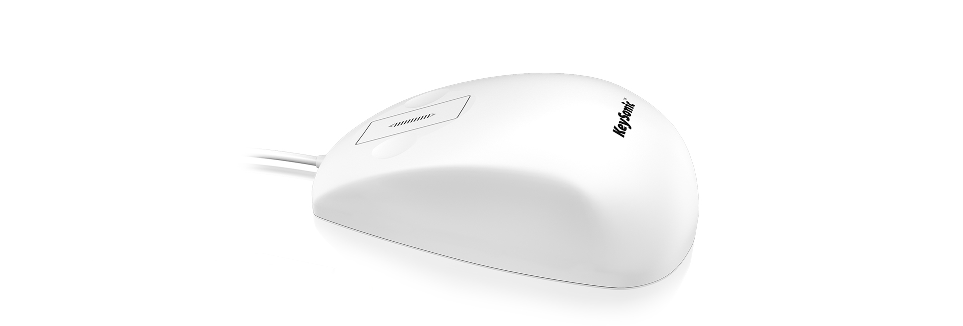 KeySonic KSM-5030M-W Wasserdichte Maus USB Weiß