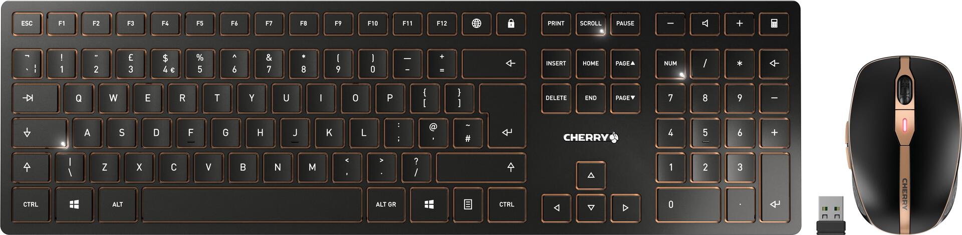 CHERRY DW 9100 Tastatur-und-Maus-Set (JD-9100GB-2)