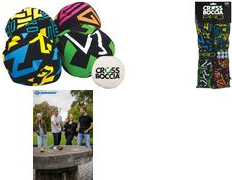 SCHILDKRÖT Crossboccia Family Pack Labyrinth 4x3 gleichfarbige Stoffsäckchen, Durchm.: 80 mm, mit - 1 Stück (970828)