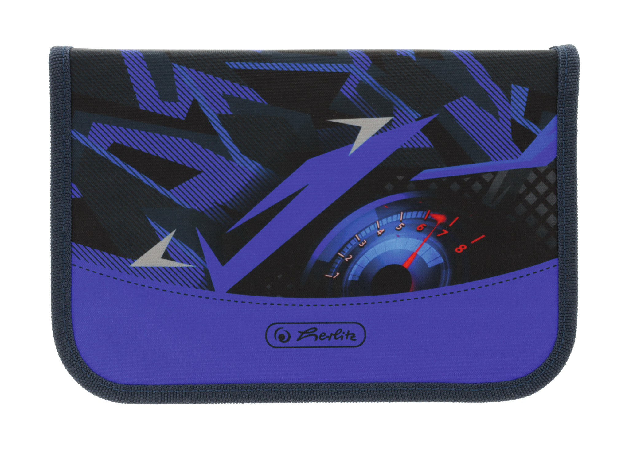 Herlitz Schüleretui High Speed 31-teilig Polyester Blau/Rot