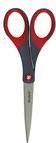 3M Scotch Präzisionsschere, Länge: 180 mm, rot/grau, spitz Klingen rostfreiem Edelstahl, weicher Komfortgriff aus (1447)