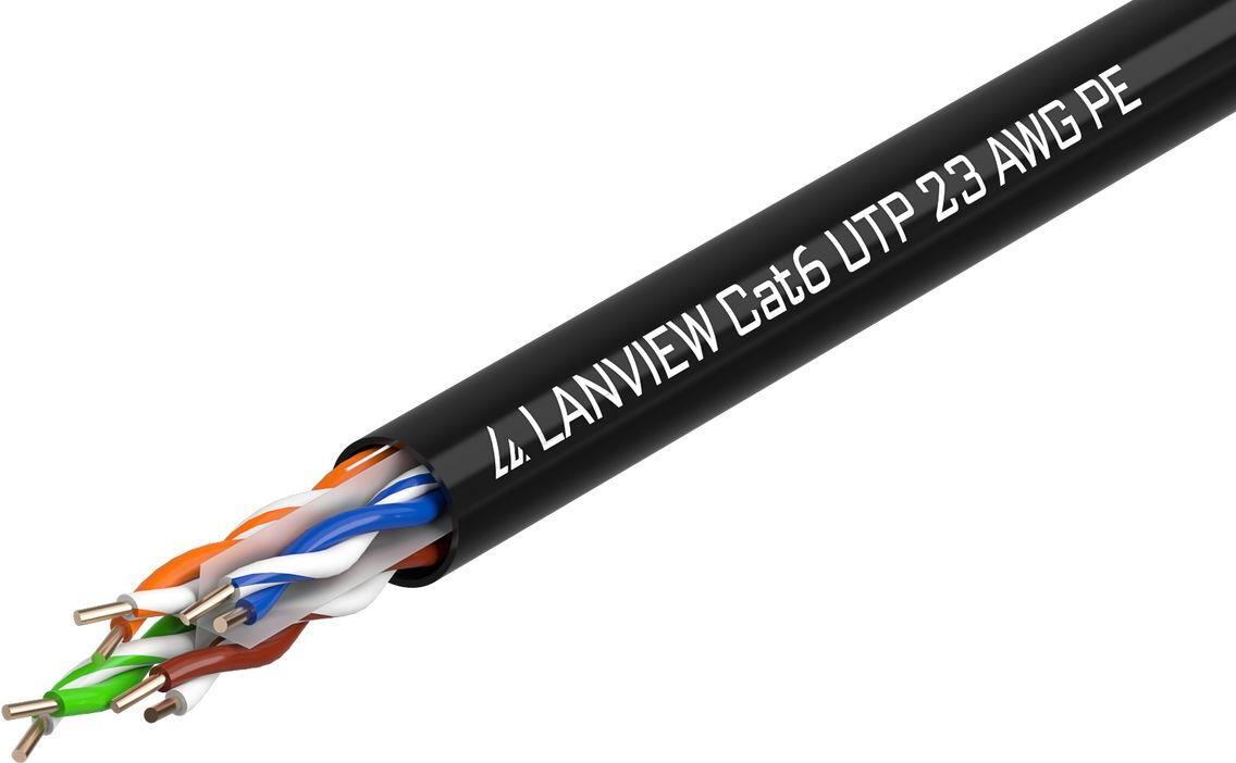 Lanview LVN122155 Netzwerkkabel Schwarz 500 m Cat6 U/UTP (UTP) (LVN122155)