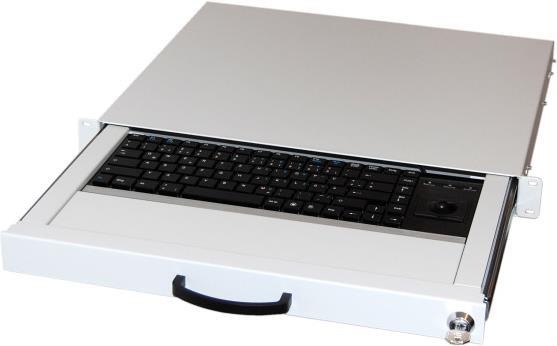 EFB-Elektronik 48,30cm (19") 1HE Tastaturschublade inkl. Tastatur DE + Trackball USB, RAL9005 Hersteller: EFB Elektronik (691649TS.1)