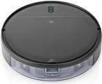 Nedis WIFIVCR001CBK. Staubbehälter Typ: Beutellos, Produktfarbe: Schwarz, Form: Rund. Staubkapazität (gesamt): 0,2 l, Geräuschpegel: 65 dB, Fassungsvermögen Wassertank: 0,23 l. Batteriekapazität: 2500 mAh, Laufzeit: 100 min, Batteriespannung: 14,4 V. Durchmesser (mm): 30 cm, Höhe: 74 mm, Gewicht: 2,5 kg (WIFIVCR001CBK)