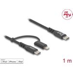 Delock USB-Kabel 24 pin USB-C (M) zu Lightning, 24 pin USB-C (M) (81170)