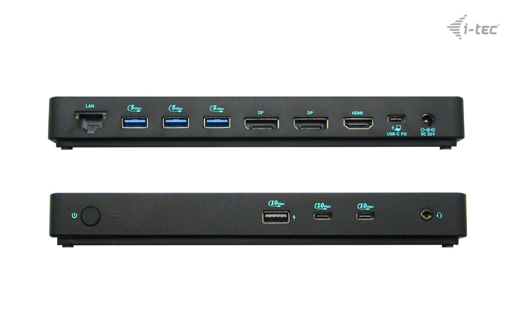 i-tec USB-C Triple Display Docking Station Gen 2 Pro 100 W Power Delivery Schwarz