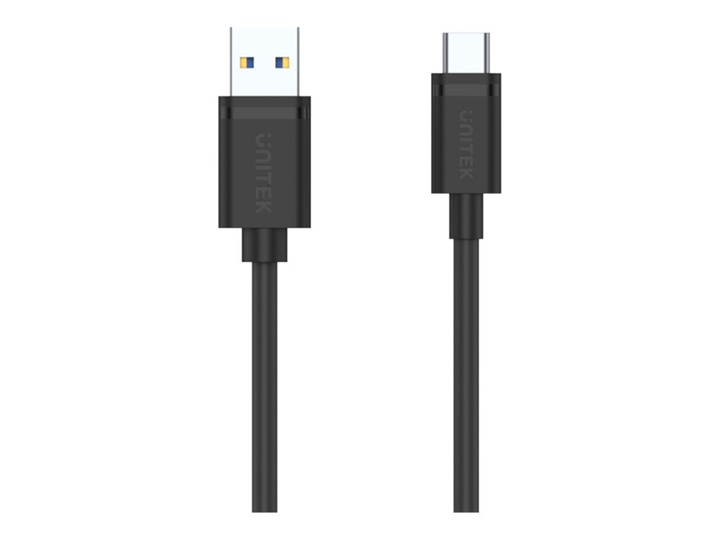 Unitek USB Typ-C-Kabel USB Typ A zu USB-C 2 m Schwarz