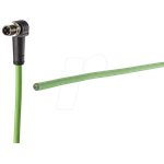 METZ CONNECT 142M1D90020. Kabellänge: 2 m, Kabelstandard: Cat5e, Anschluss 1: M12, Steckerverbindergeschlecht: Männlich, Beschichtung Verbindungsanschlüsse: Gold, Kabelfarbe: Grün (142M1D90020)