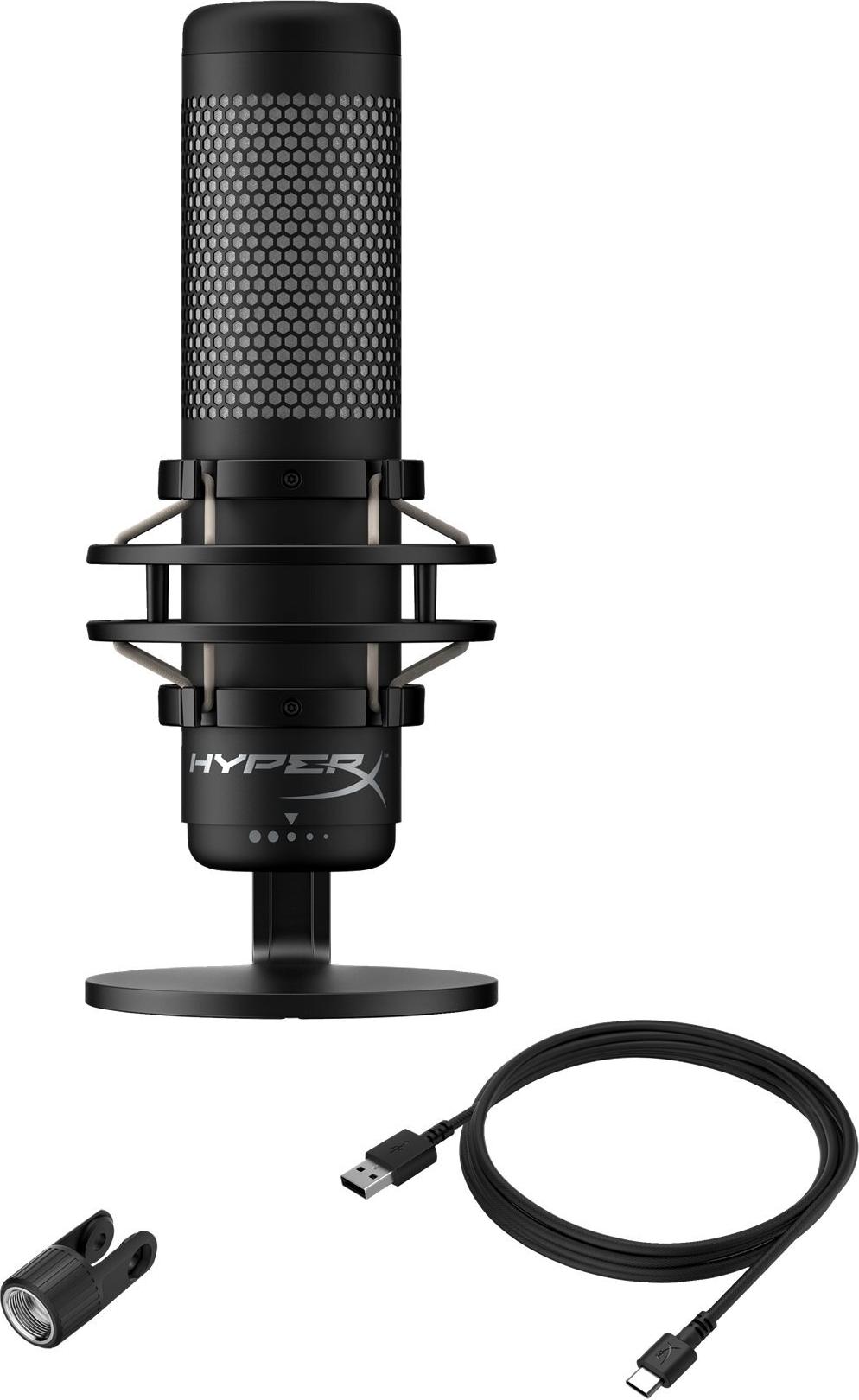 HyperX QuadCast S USB-Mikrofon RGB-Beleuchtung Grau, Schwarz