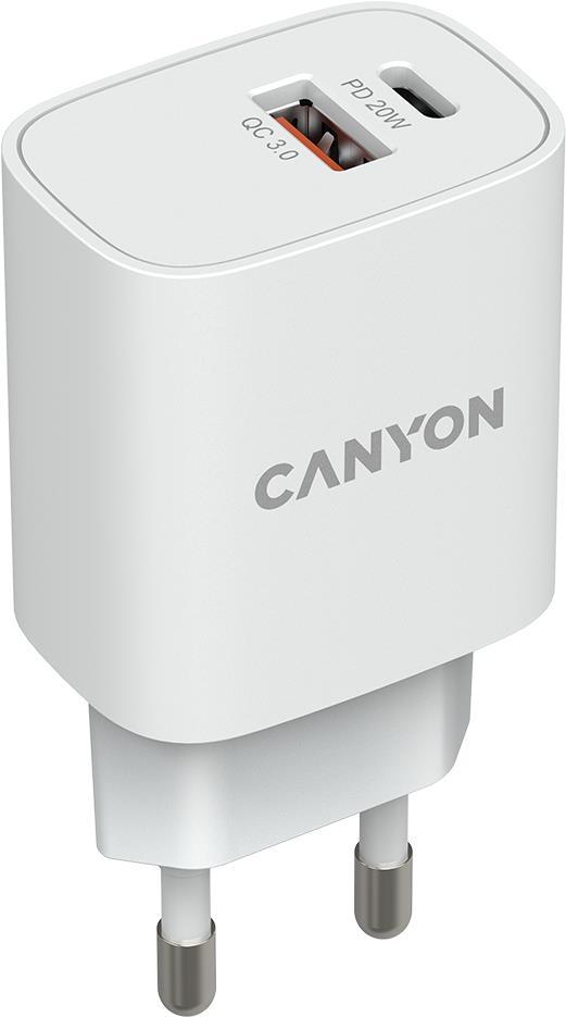 Canyon CNE-CHA20W04 Ladegerät für Mobilgeräte Weiß Indoor (CNE-CHA20W04)