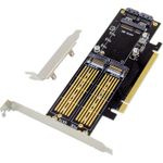 InLine PCIe Karte x16 zu 2x M.2 1x mSATA (76660T)