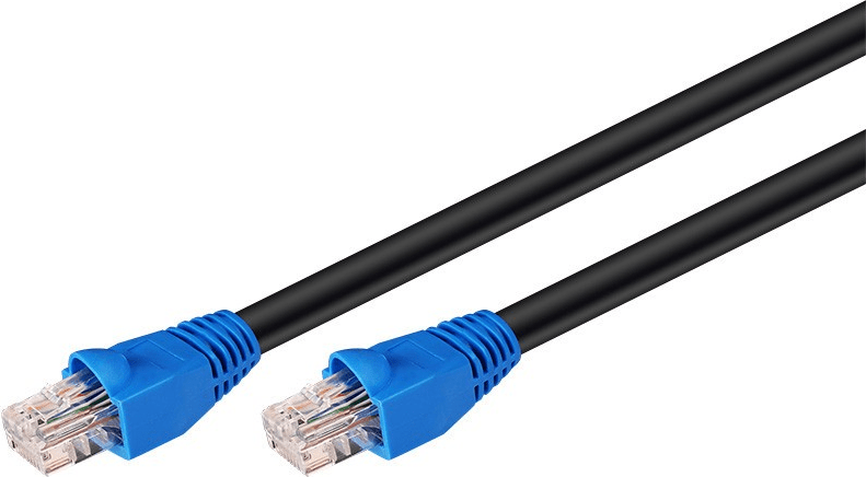 DSIT DANICOM CAT6 Kabel für den Aussenbereich UTP – 10 Meter – Schwarz (DC-OUT-C60-100)