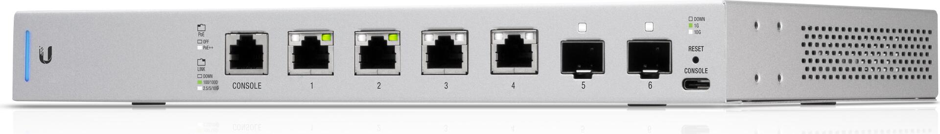 Ubiquiti UniFi Switch US-XG-6POE Managed 10G Switch Silber