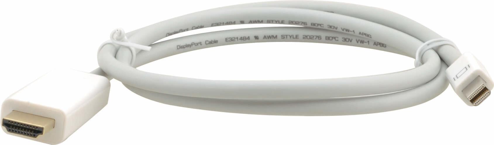 Kramer Electronics C-MDP/HM-10 Videokabel-Adapter 3 m HDMI Typ A (Standard) Mini DisplayPort Weiß (97-16010010)