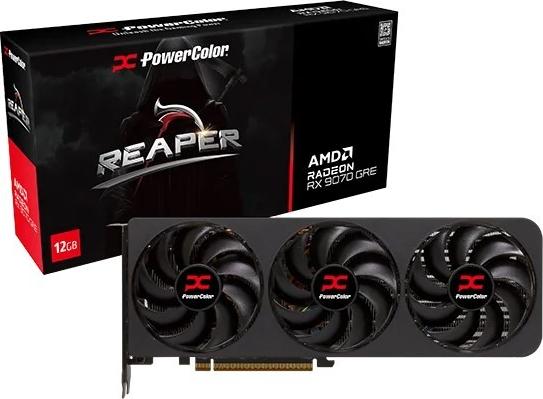 PowerColor Reaper Radeon RX 9070 GRE 12 GB GDDR6 Grafikkarte Schwarz/Rot
