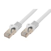 RJ45 Patchkabel mitCat.7 Rohkabel und Rastnasenschutz (RNS®), S/FTP, PiMF, halogenfrei, 600MHz, OFC, weiß, 3m, Good Connections® (8070R-030W)