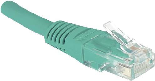 EXERTIS CONNECT Patchkabel, CAT.6, U/UTP, ungeschirmt, Kupfer, grün, 20,0 m Patchkabel mit Rastnasen