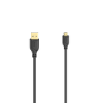 Hama Flexi-Slim USB Kabel 0,75 m USB 2.0 Micro-USB A USB A Schwarz (00200610)