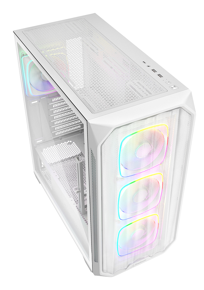 Sharkoon AK5M RGB ATX Midi Tower Tempered Glass Weiß
