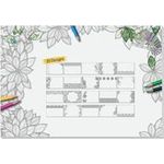 Sigel Adult Coloring HO580 Schreibunterlage Blanko Schwarz/Weiß (B x H) 595 mm x 410 mm (HO580)