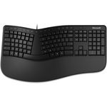 Microsoft Natural Ergonomic Keyboard, schwarz, Business, USB, ND (LXN-00009) (B-Ware)