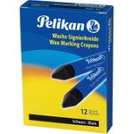 Pelikan Wachssignierkreide 772, rund, Ø: 12mm, Schreibf.: sw 12 Stück (701 060)