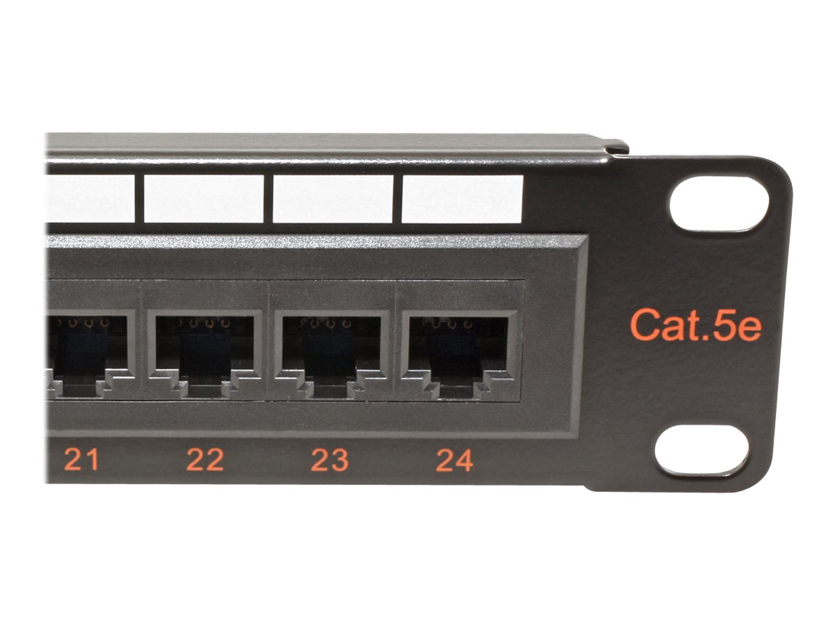 ROLINE Roline Kat.5e 19" Panel 24 Ports UTP Schwarz