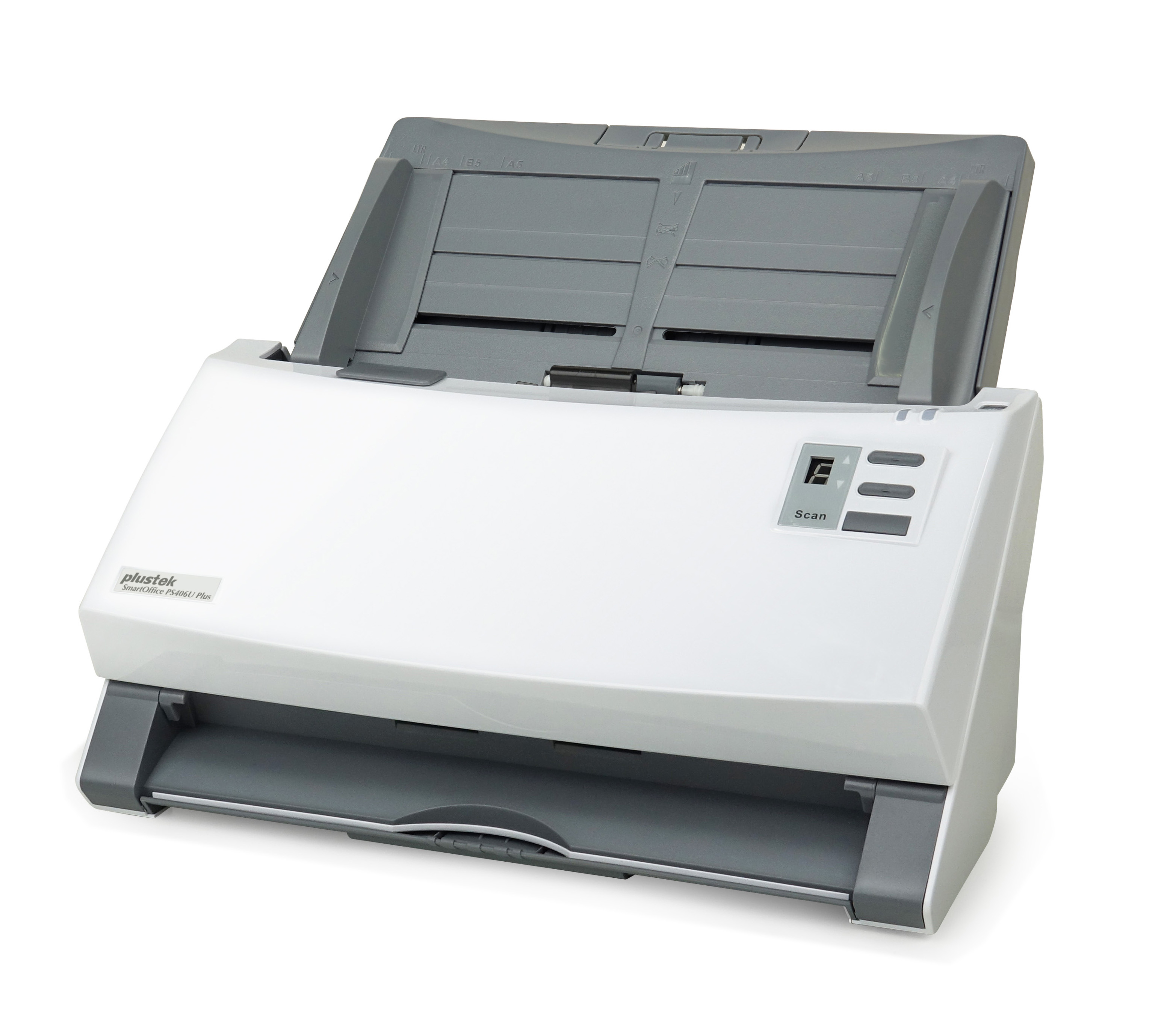 Plustek SmartOffice PS406U Plus Dokumentenscanner Duplex 600 x 600 dpi Grau, Weiß