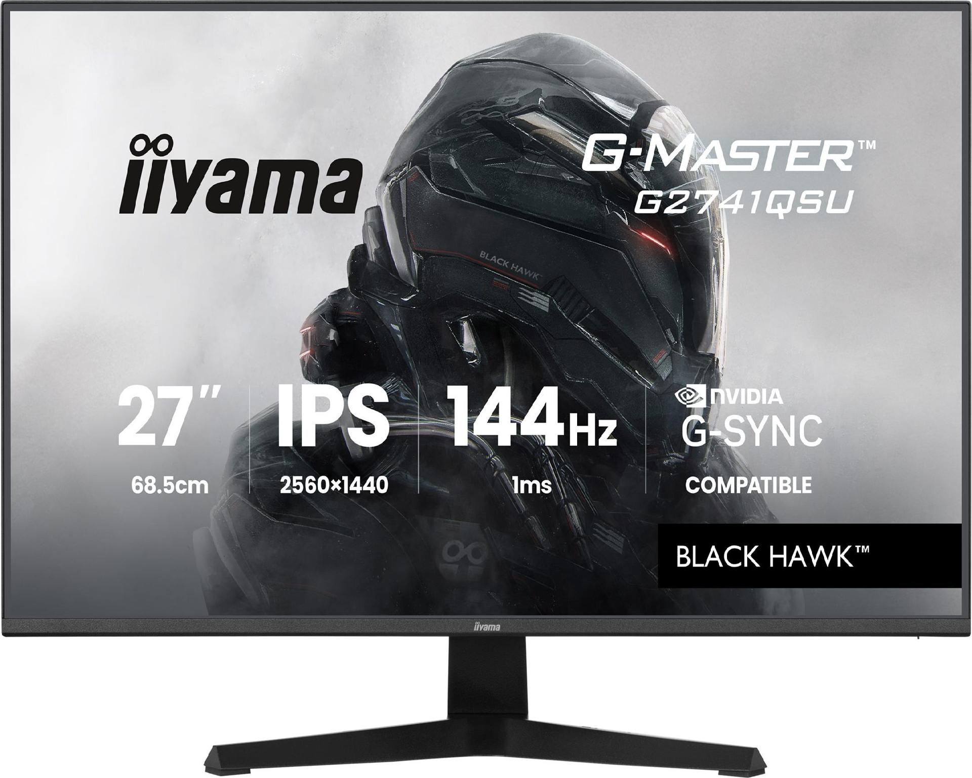 iiyama G-MASTER Black Hawk G2741QSU-B1 27" QHD IPS 144 Hz Schwarz Matte