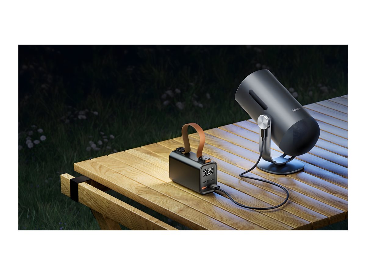 Dangbei Freedo Tragbarer DLP-Projektor Bundle mit Powerbank 450 ANSI Lumen Full HD 1080p Schwarz