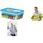 emsa Frischhaltedose CLIP & CLOSE, 1,2 Liter, transparent transportsicherer Clipverschluss, einzigartige Dichtung, - 1 Stück (508542)