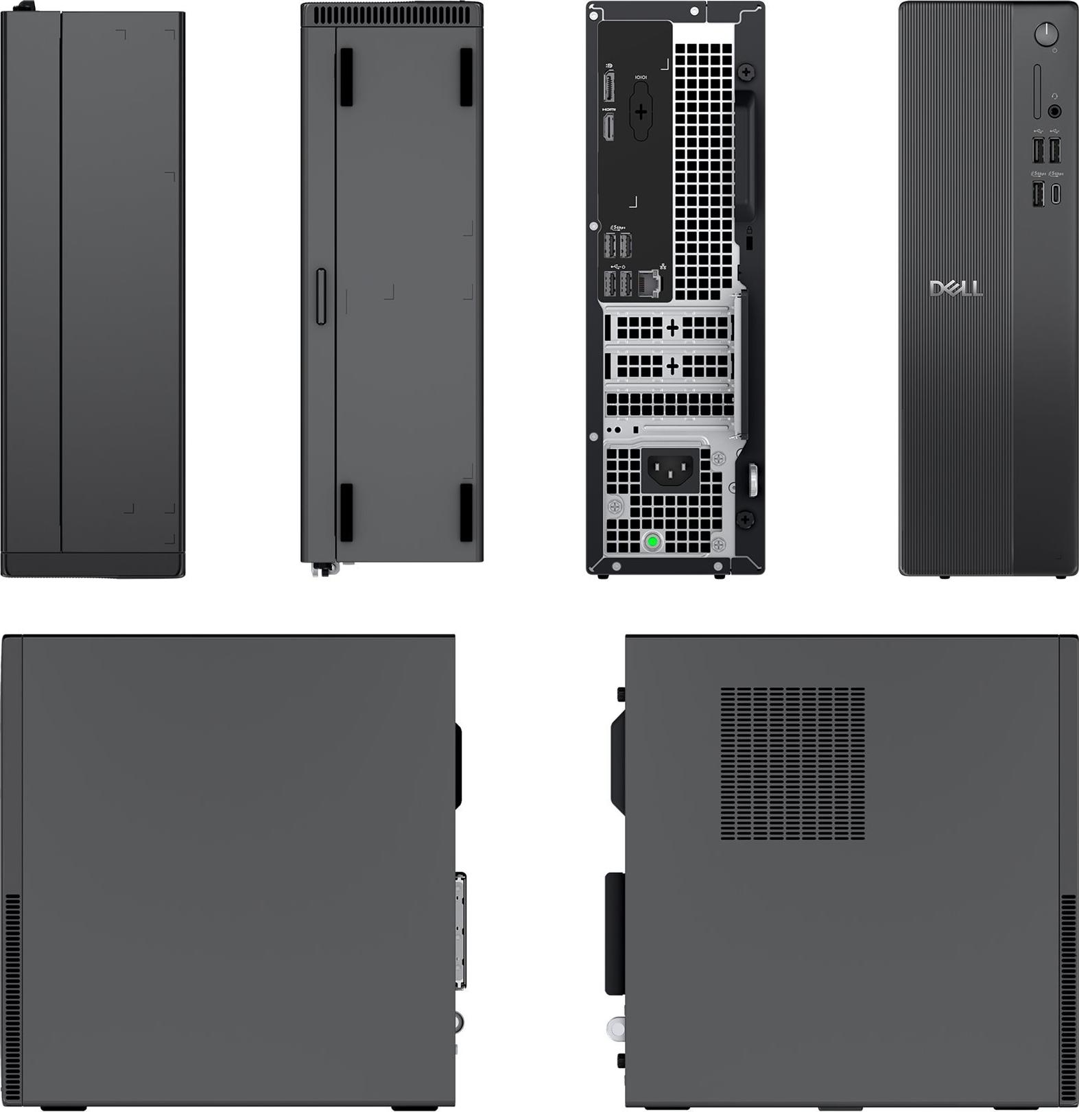 Dell Pro Slim Essential QVS1260 Desktop-PC, Core i5-14400, 8 GB RAM, 512 GB SSD, Windows 11 Pro, Schwarz
