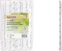 NATURE Star Papier-Trinkhalm Classic, 197 mm, schwarz aus Papier, starr, Länge: 197 mm, Durchmesser: 6 mm, - 1 Stück (421001)
